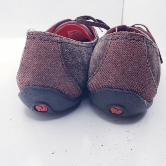 Merrell Rosella Coffee Bean Brown Suede Leather Oxford Shoes Women's Size 7 - Picture 3 of 12